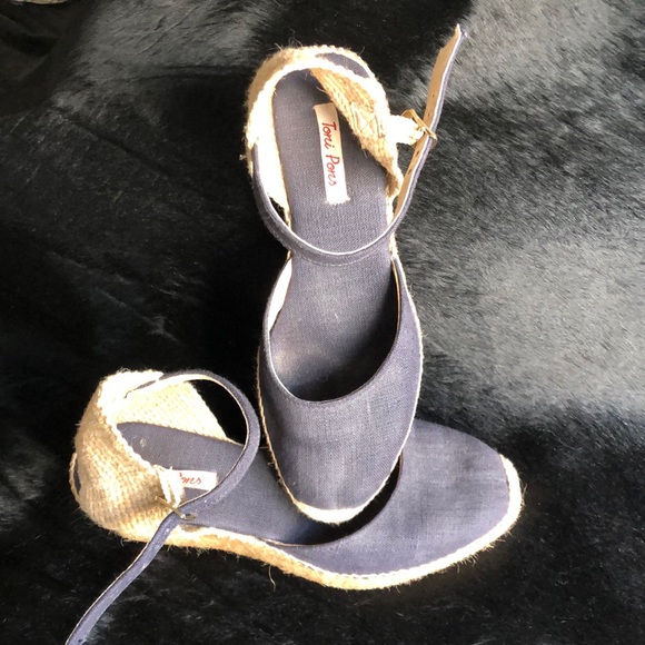 Shoes - Toni Pons Blue Weave Espadrilles